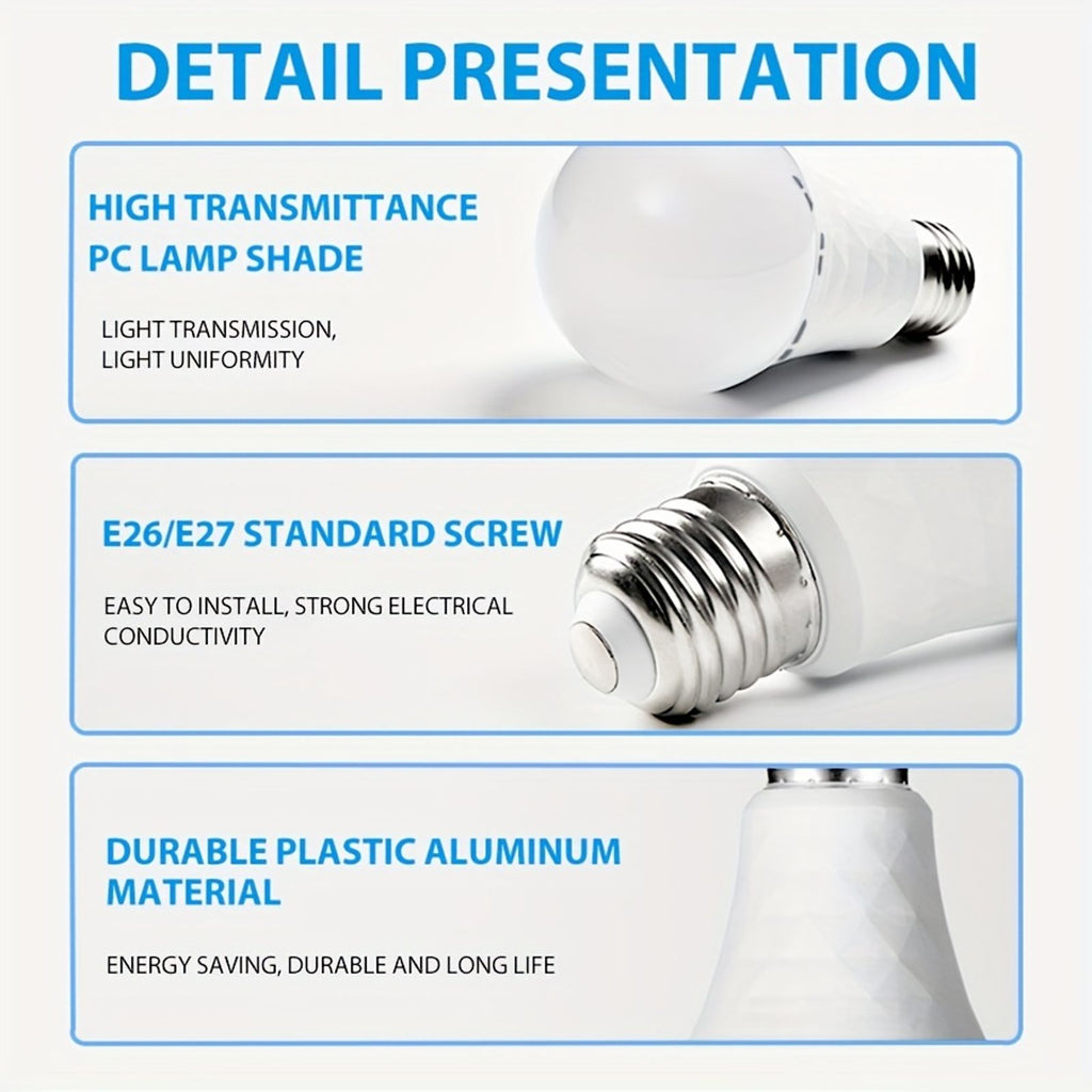 a19 rechargeable light bulbs emergency light bulb image 3