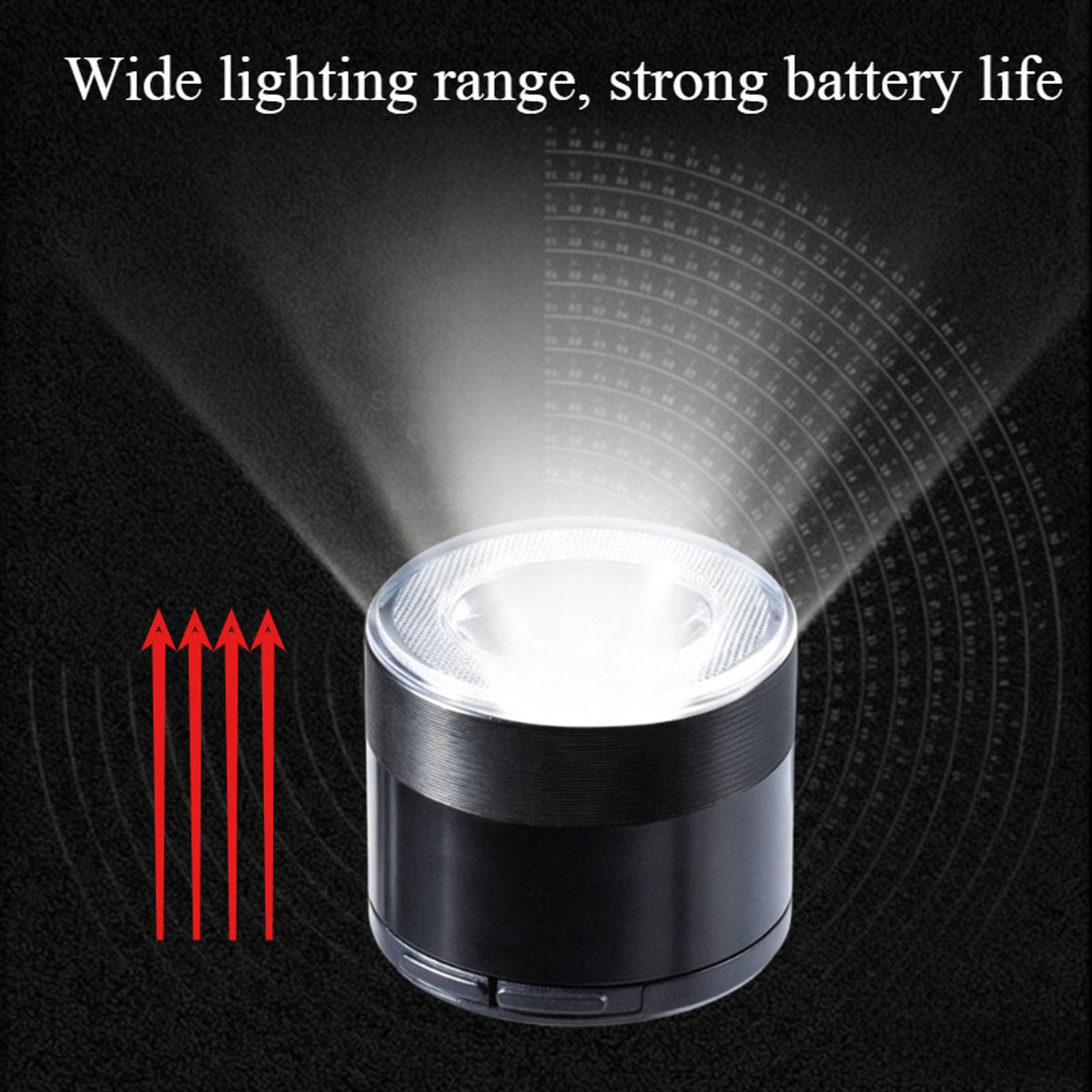 aluminum alloy bike front light rechargeable strong image 2