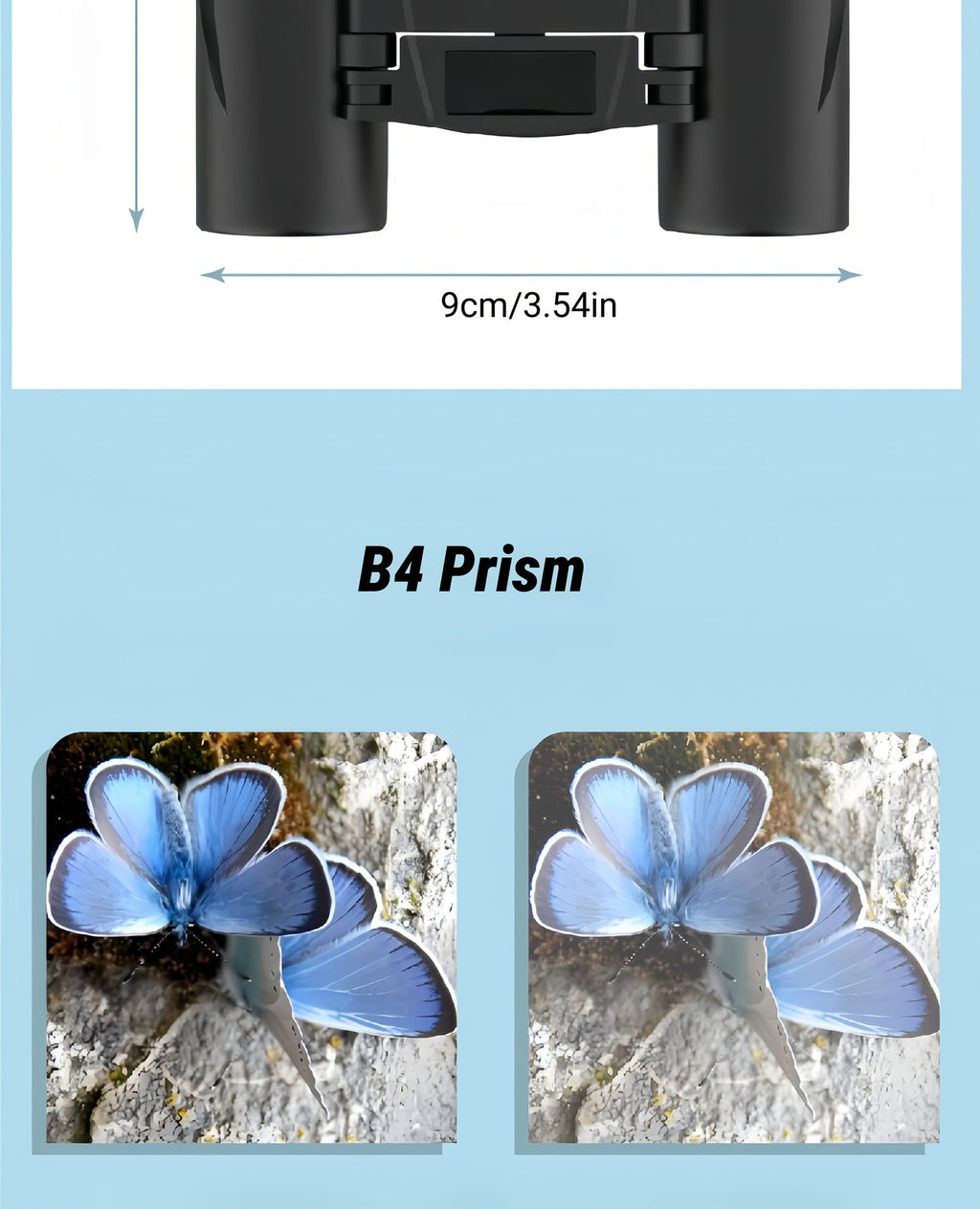 8x21迷你口袋双筒望远镜，小巧轻便双筒望远镜，适用于音乐会剧院歌剧，可折叠双筒望远镜，带全覆盖镜片，适合旅行 徒步 观 image 5