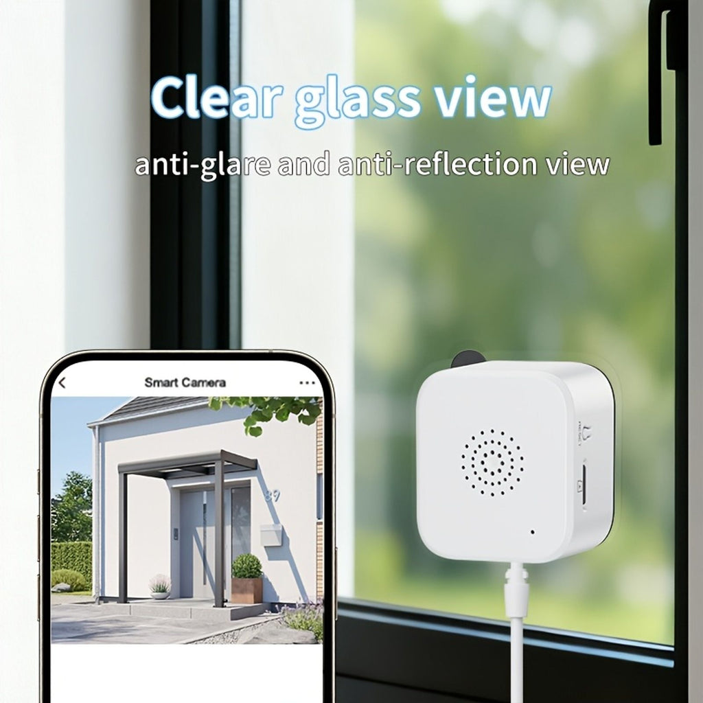1pc/2pcs High-Definition 6MP Window Security Camera, Smart Indoor Wifi Camera, Supports 2.4Ghz/5Ghz Networks, Equipped with AI Full-Color Night Vision, Motion And Human Detection, And Supports 911 Emergency Alerts. Quick And Easy Installation image 5