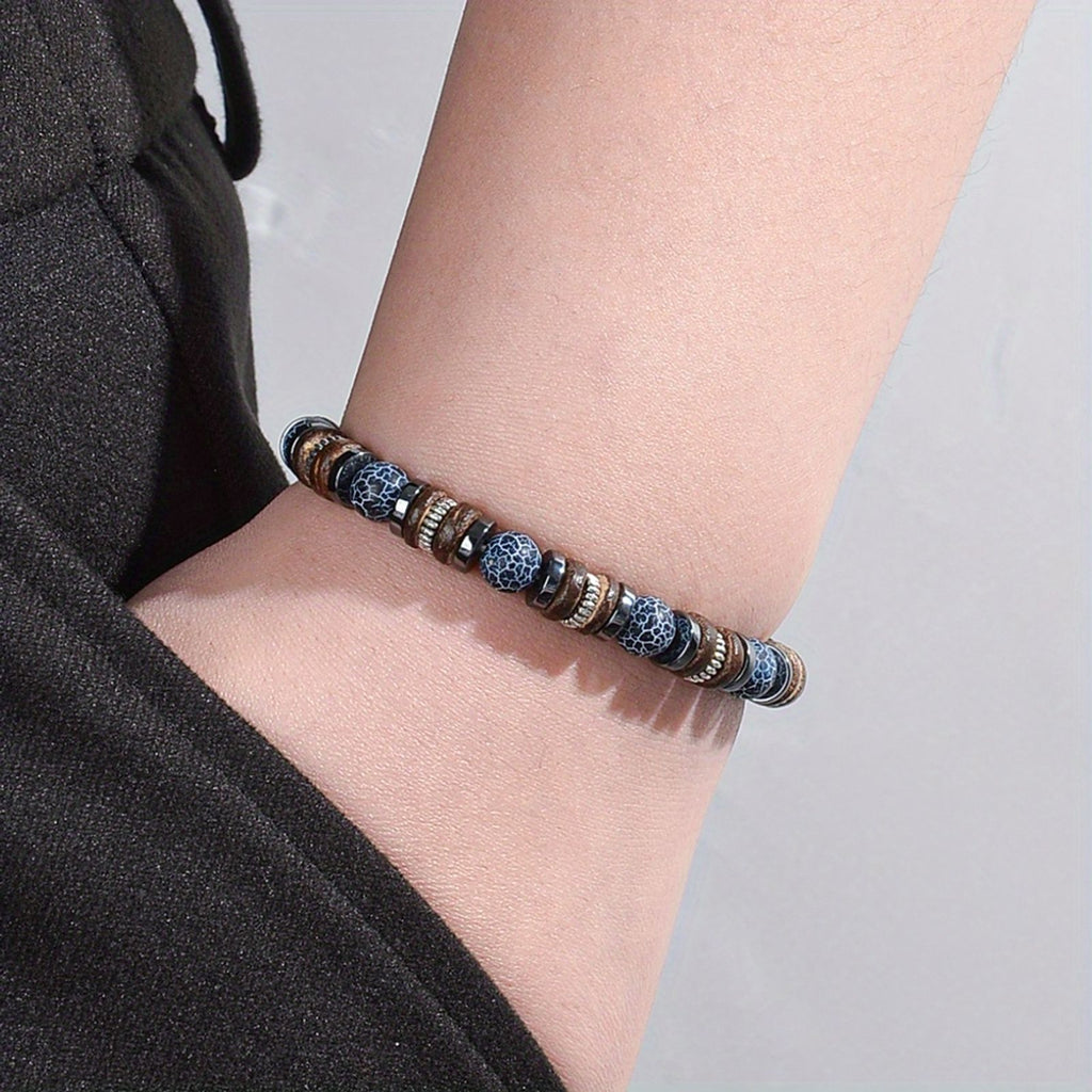 1pc stylish cool bracelet made natural stone beads suitable image 5