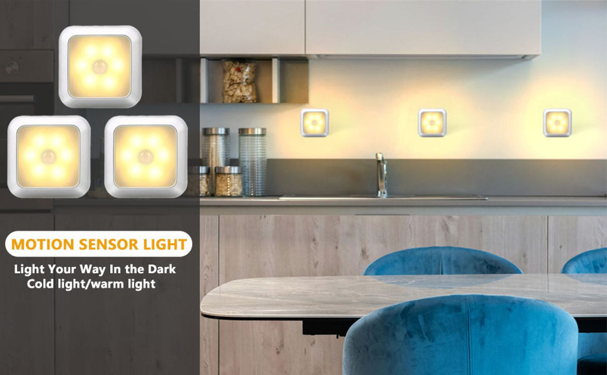 motion sensor night light auto battery powered closet stair