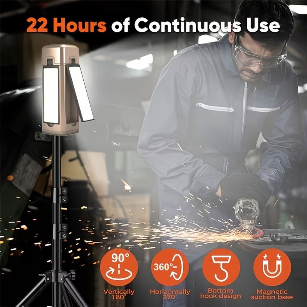 extendable magnetic work light rechargeable led inspection image 3